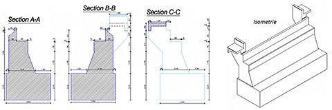 Reinforcement and formwork for complex shapes in Advance Concrete