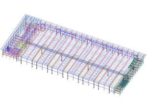 Advance Steel Project: Exhibition hall "P" in Brno Exhibition Center