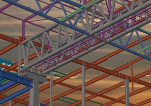 Advance Steel Project: Exhibition hall "P" in Brno Exhibition Center