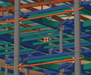 Advance Steel Project: Exhibition hall "P" in Brno Exhibition Center