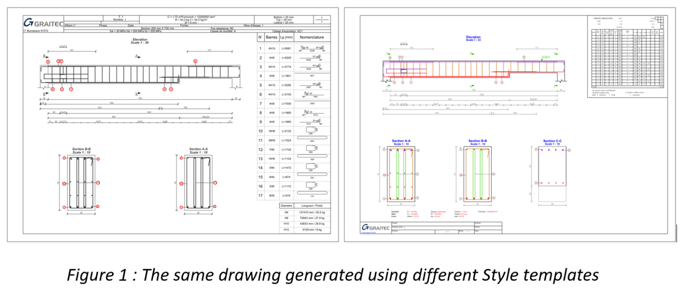 Customizing a drawing style template in Advance Design modules | Civil ...
