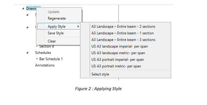 Customizing a drawing style template in Advance Design modules | Civil ...
