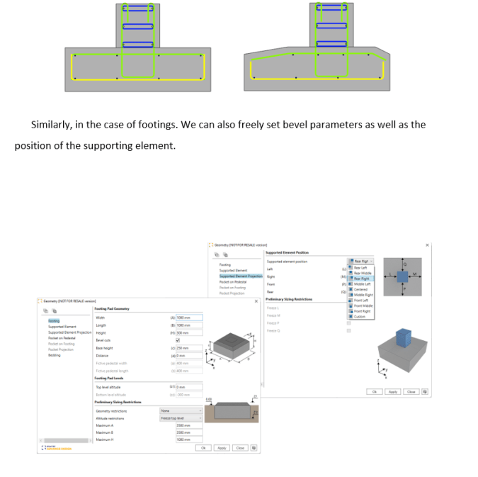 Geometry capabilities in Advance Design reinforcement concrete design ...